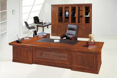 廠家直銷上海域暉家具 訂做優(yōu)質實木大班臺與時尚老板桌